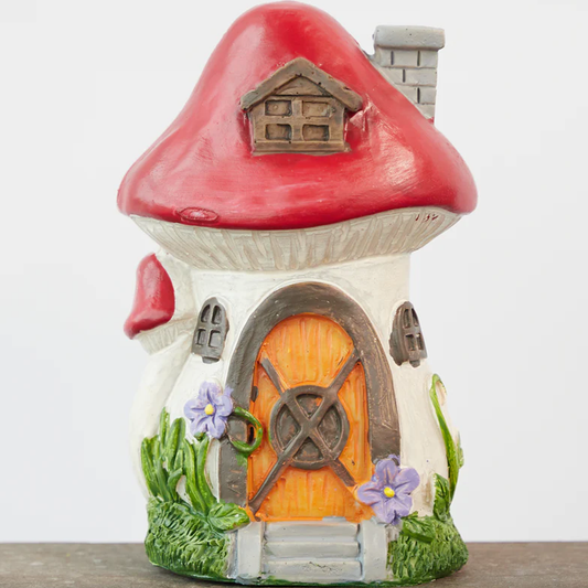 Red Fairy Garden Mushroom House