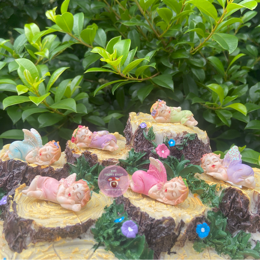 Sleeping Baby Fairy Figurine