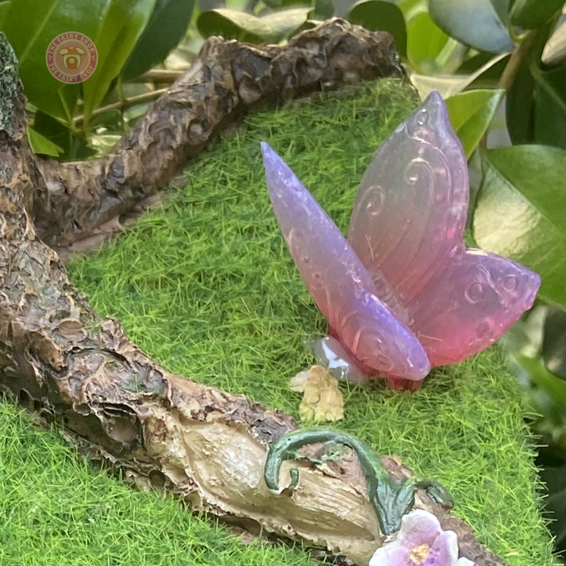 Solar Fairy Cottage with Butterfly & Fairies