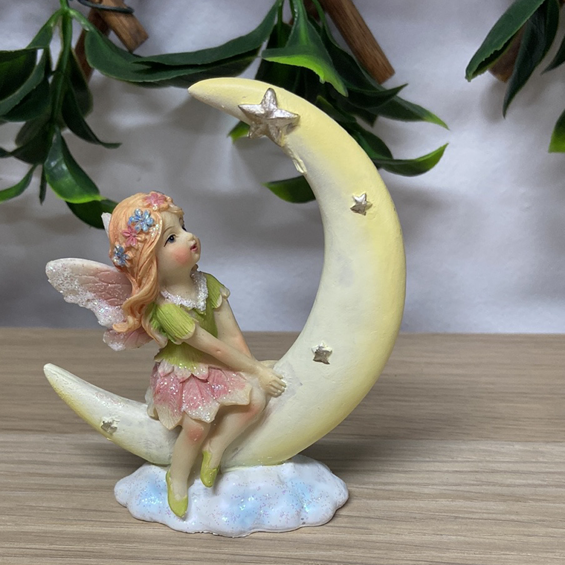 Stargazing Moon Fairy Figurine