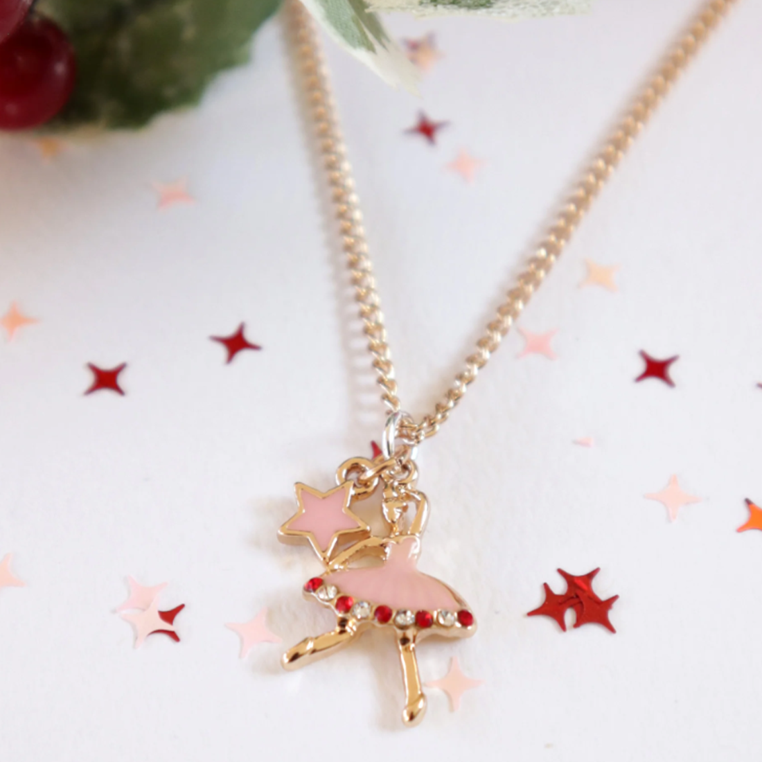 Sugar Plum Fairy Ballerina Necklace