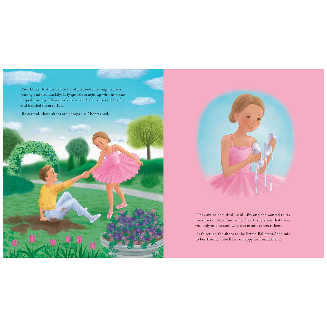 The Ballerina's Magical Shoes Book With Necklace