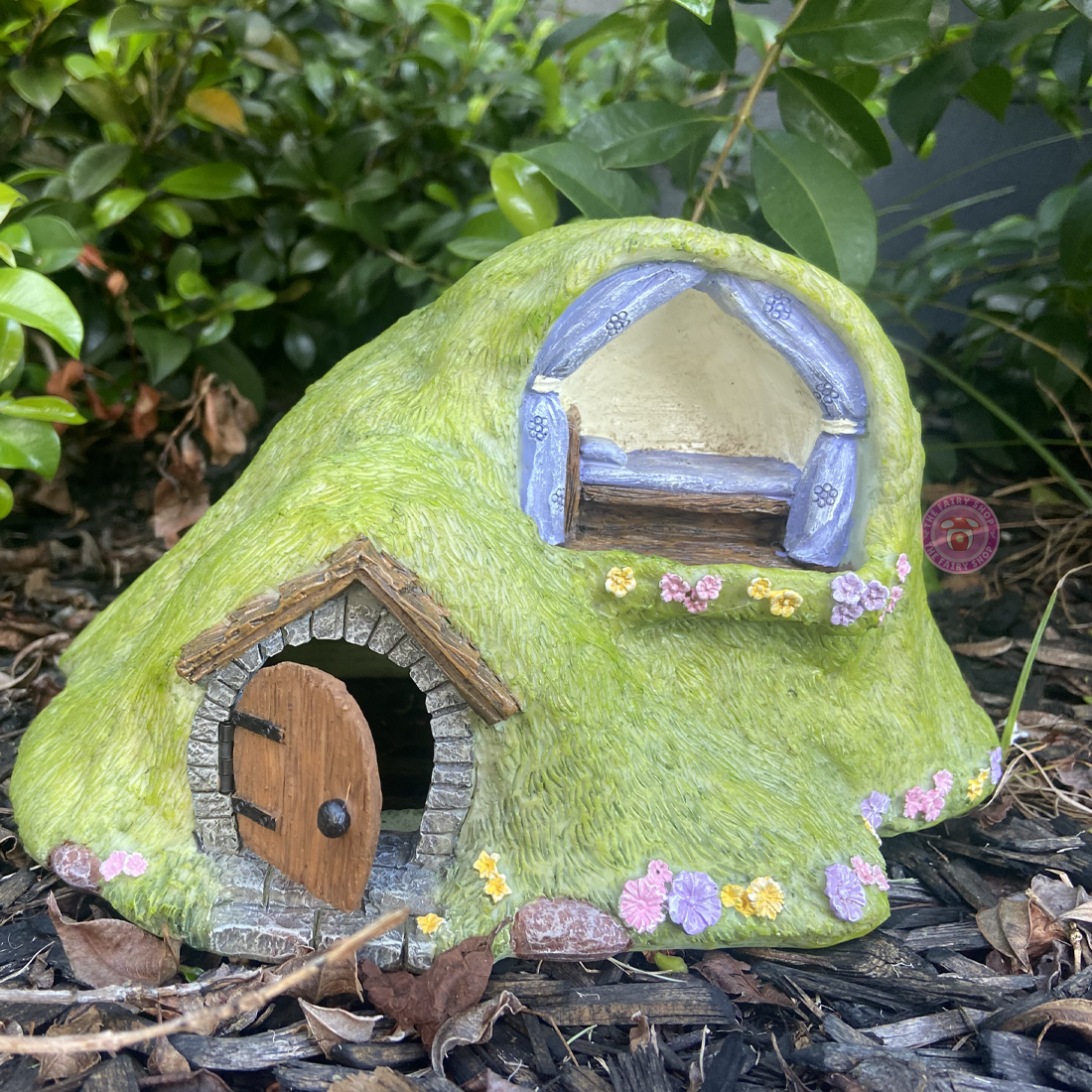 Turf House With A Day Bed Alcove and Opening Door