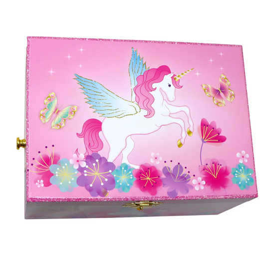 Luxury Unicorn Rainbow Large Musical Jewellery Box