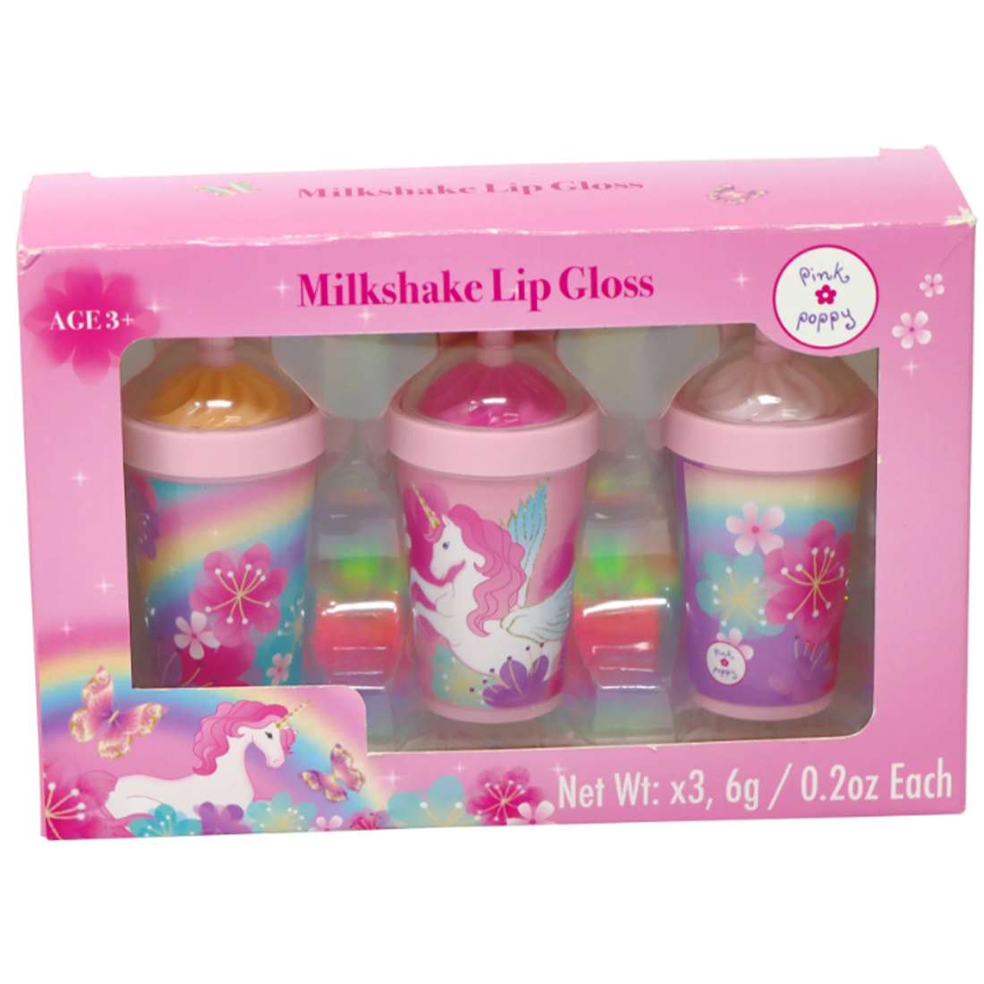 Unicorn Rainbow 3-pack Lip Gloss Set