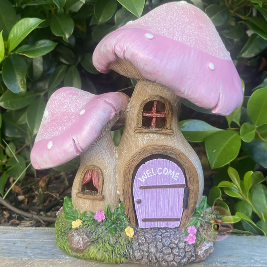 Welcome Mushroom Fairy House