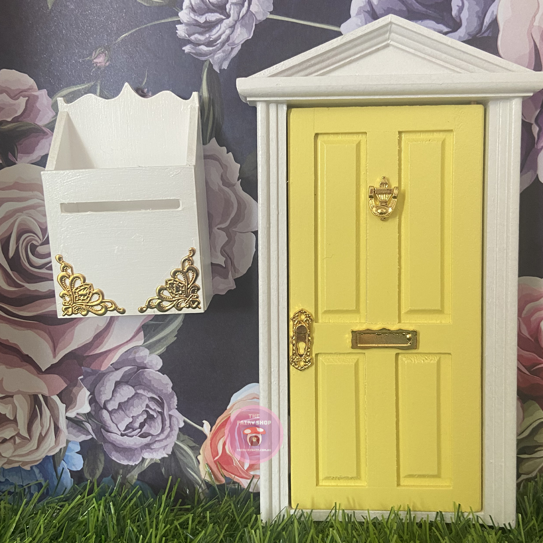 White and Gold Fairy Mail Box