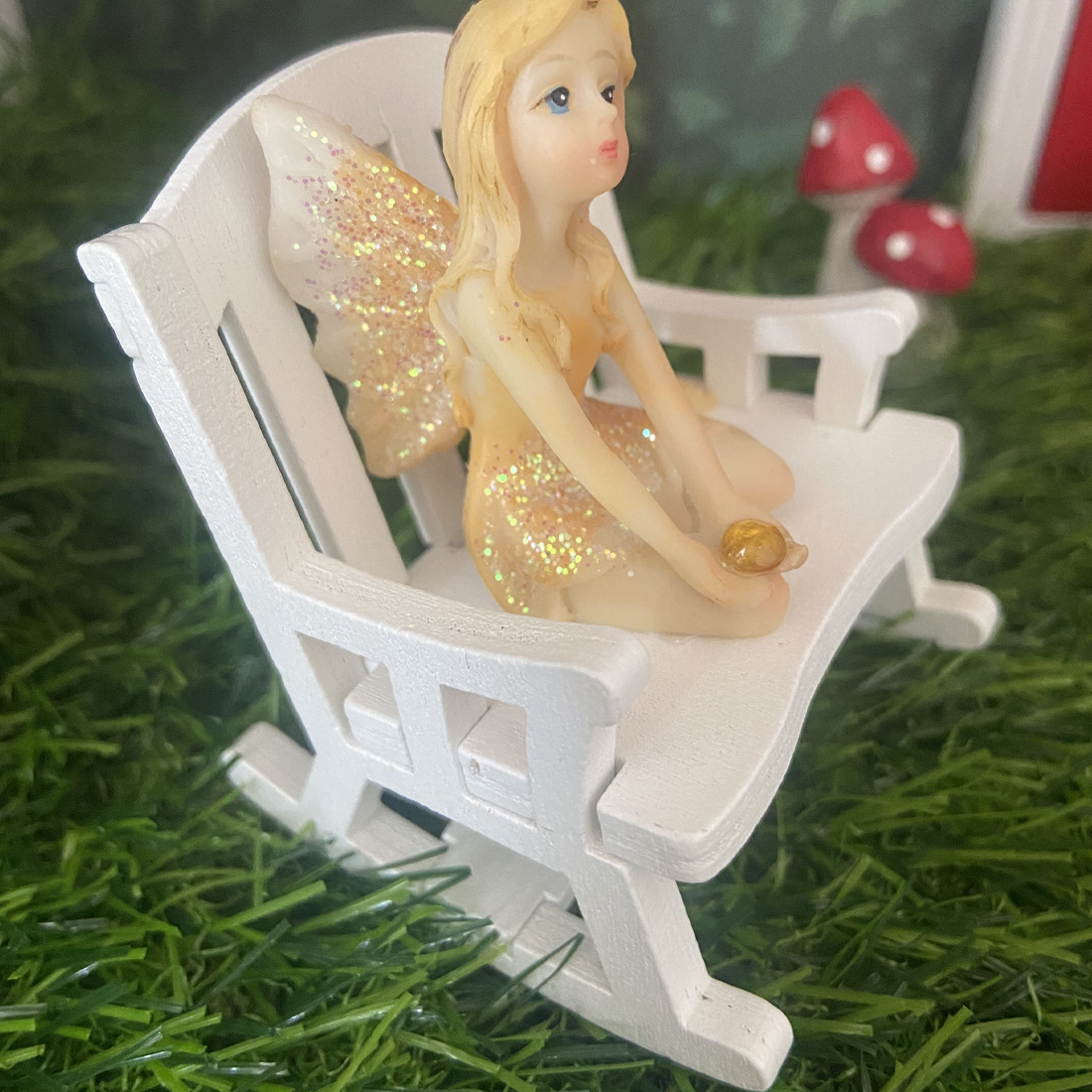 White Fairy Rocking Chair