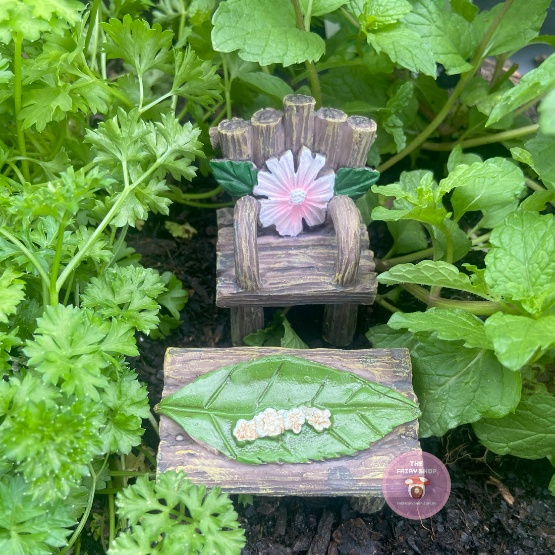 Wooden Texture Mini Fairy Garden Furniture