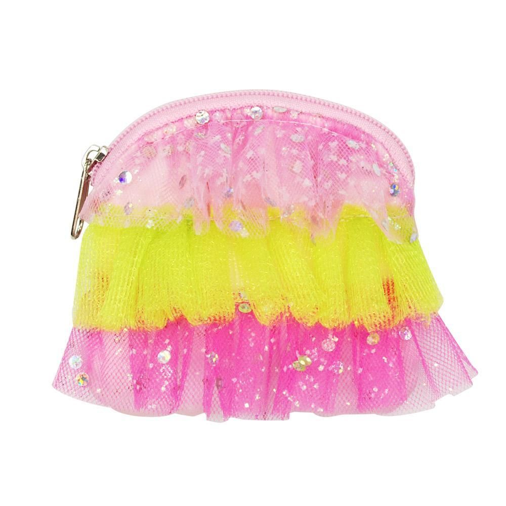 Bouquet Tulle Ballet Ruffle Purse - Pink