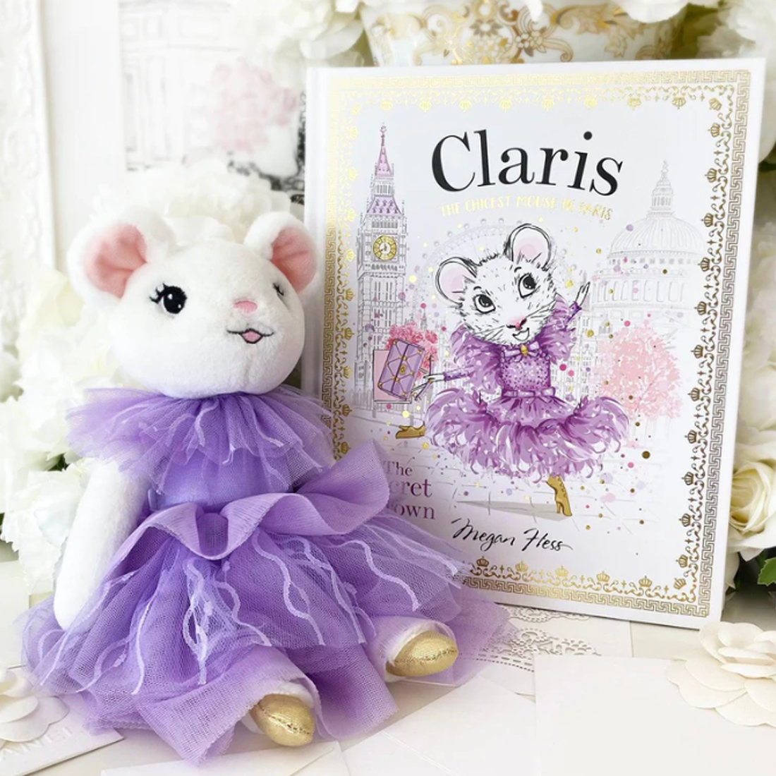 Claris in Paris Mouse Oh La La Lilac Plush Doll