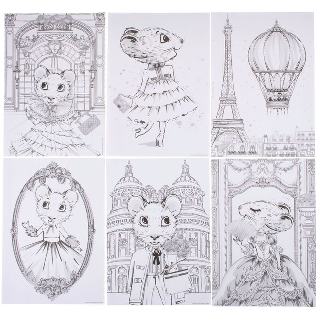 Claris The Chicest Mouse in Paris Colouring Set