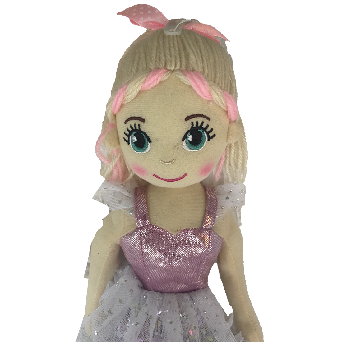 Cotton Candy Charlotte The Pale Pink and Silver Flip Sequined Mermaid Fairy Doll