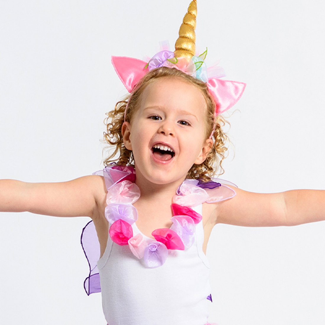 Fairylicious White Singlet Top With Fairy Wings