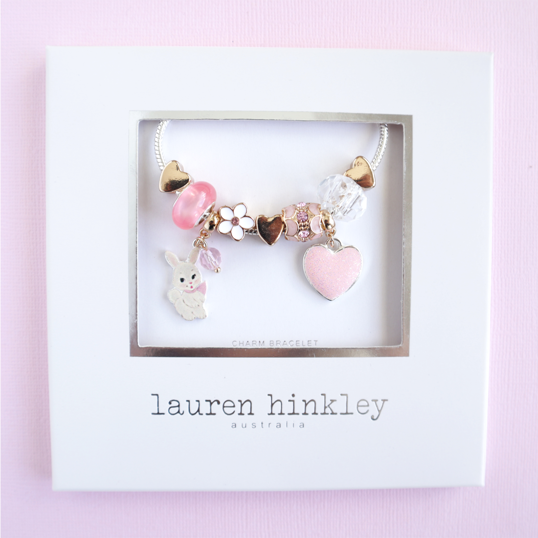 Floral Dreams Bunny Charm Bracelet by Lauren Hinkley