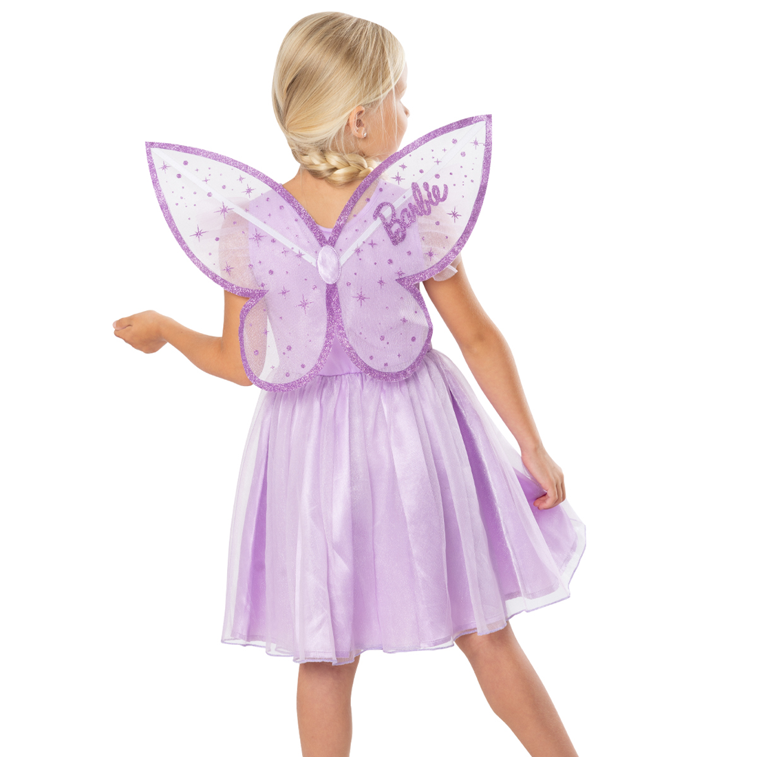 Girls Pink Barbie Fairy Costume