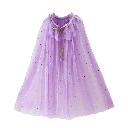 Girls Princess Purple Cape Cloak