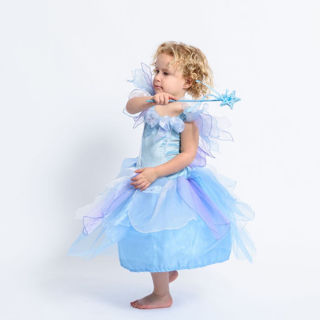Girls Sky Blue Fairy Dress