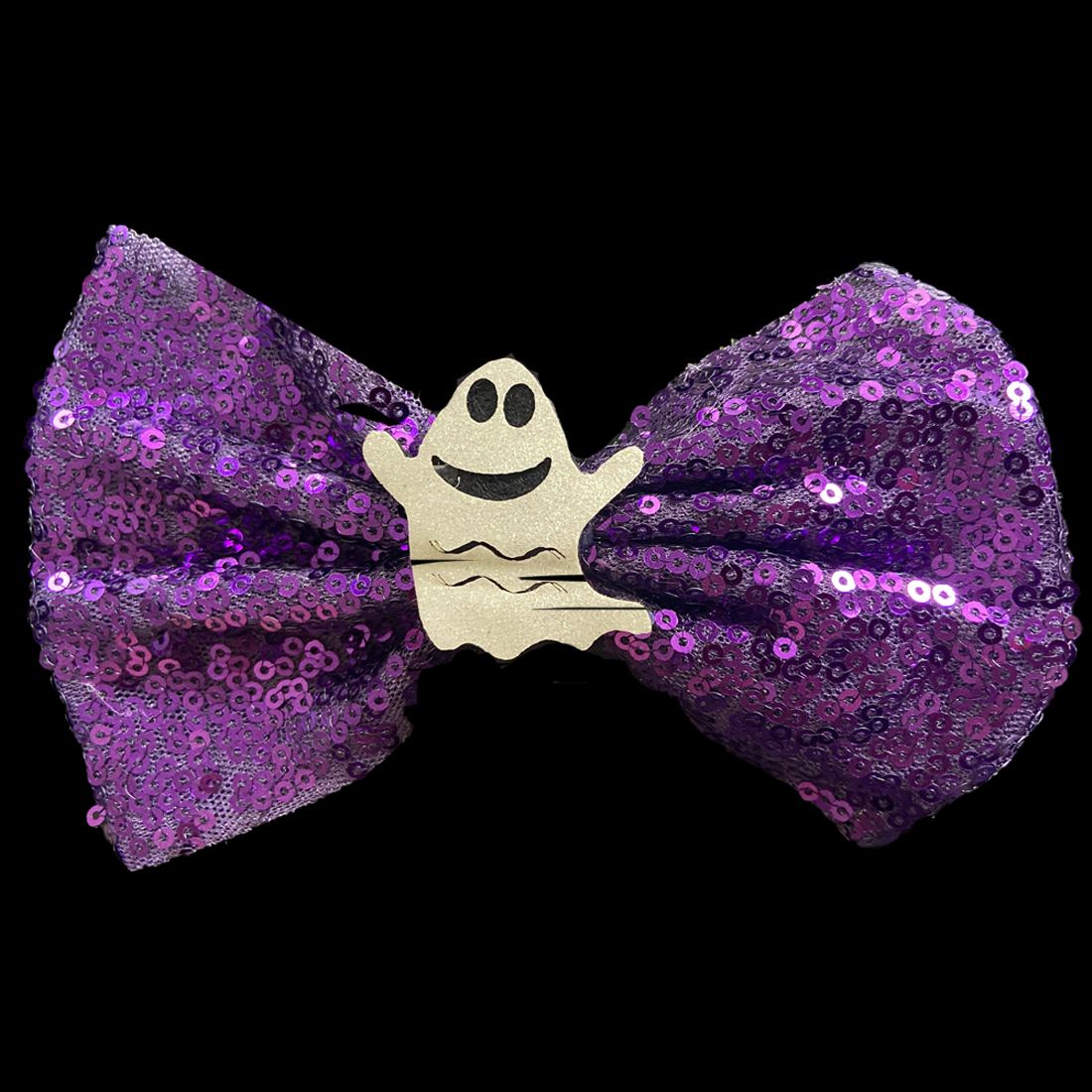 Purple Halloween Hair Bow